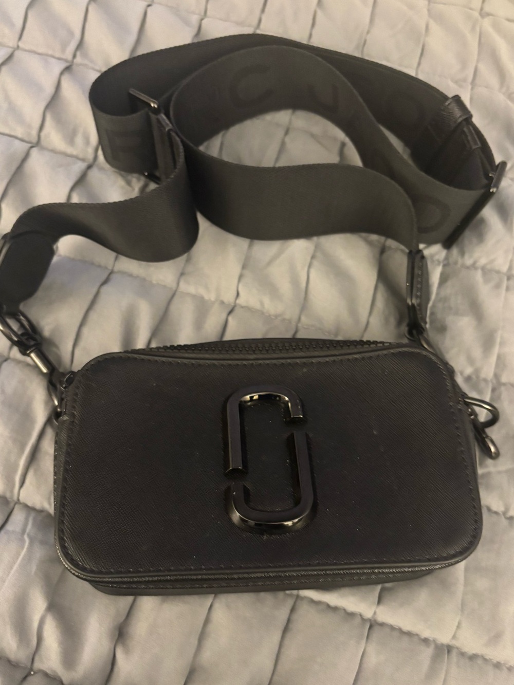 Black Crossbody Marc Jacob’s Camera Bag with Signature Hardware